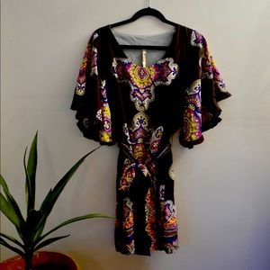 Patterned tunic dress